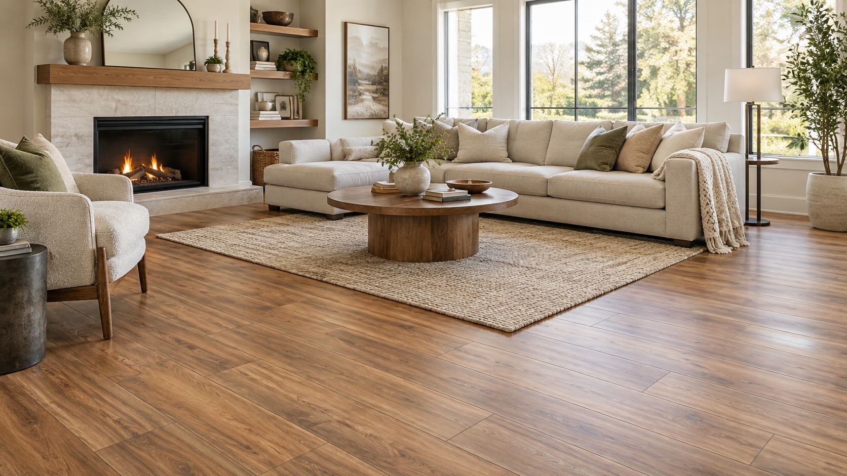 Laminate flooring installation